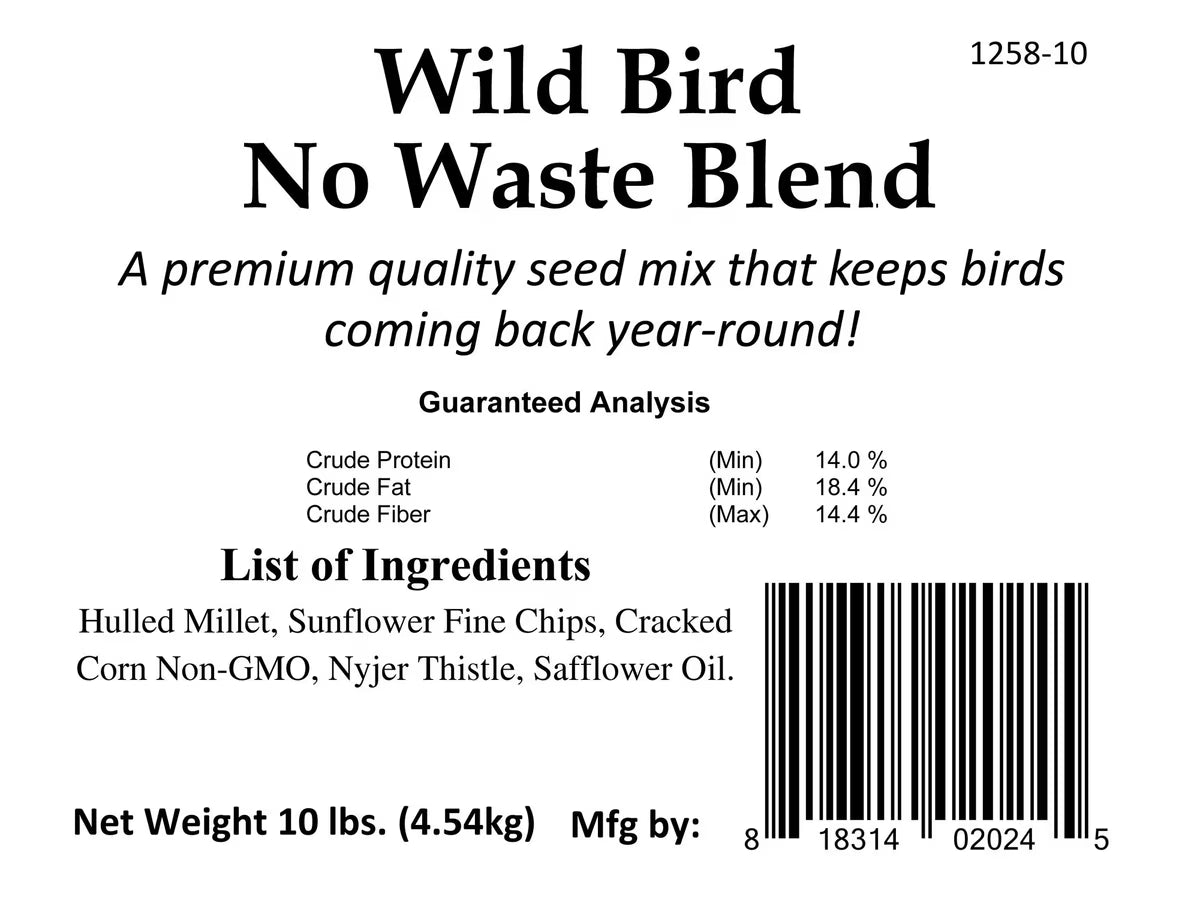 Bar-ALE Wild Bird Seed No Waste Blend 10lb