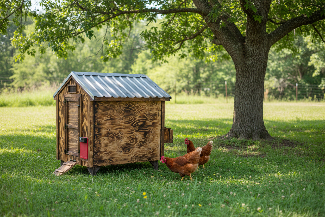 WR CHICKEN WOOD COUP BURNT WOOD 4 box w auto Door