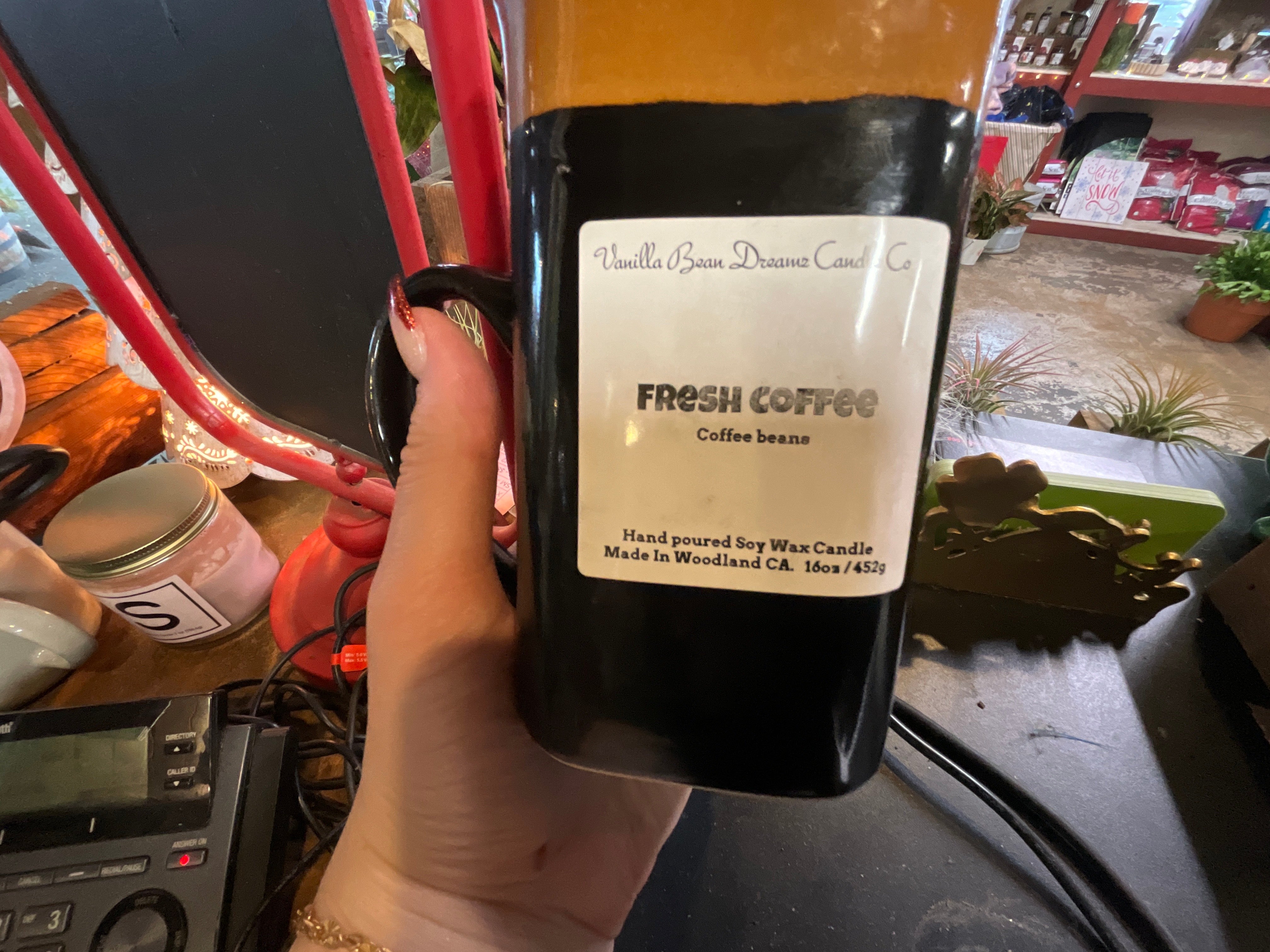 Vanilla Bean Dreams - Fresh Coffee Mug Candle 16oz.