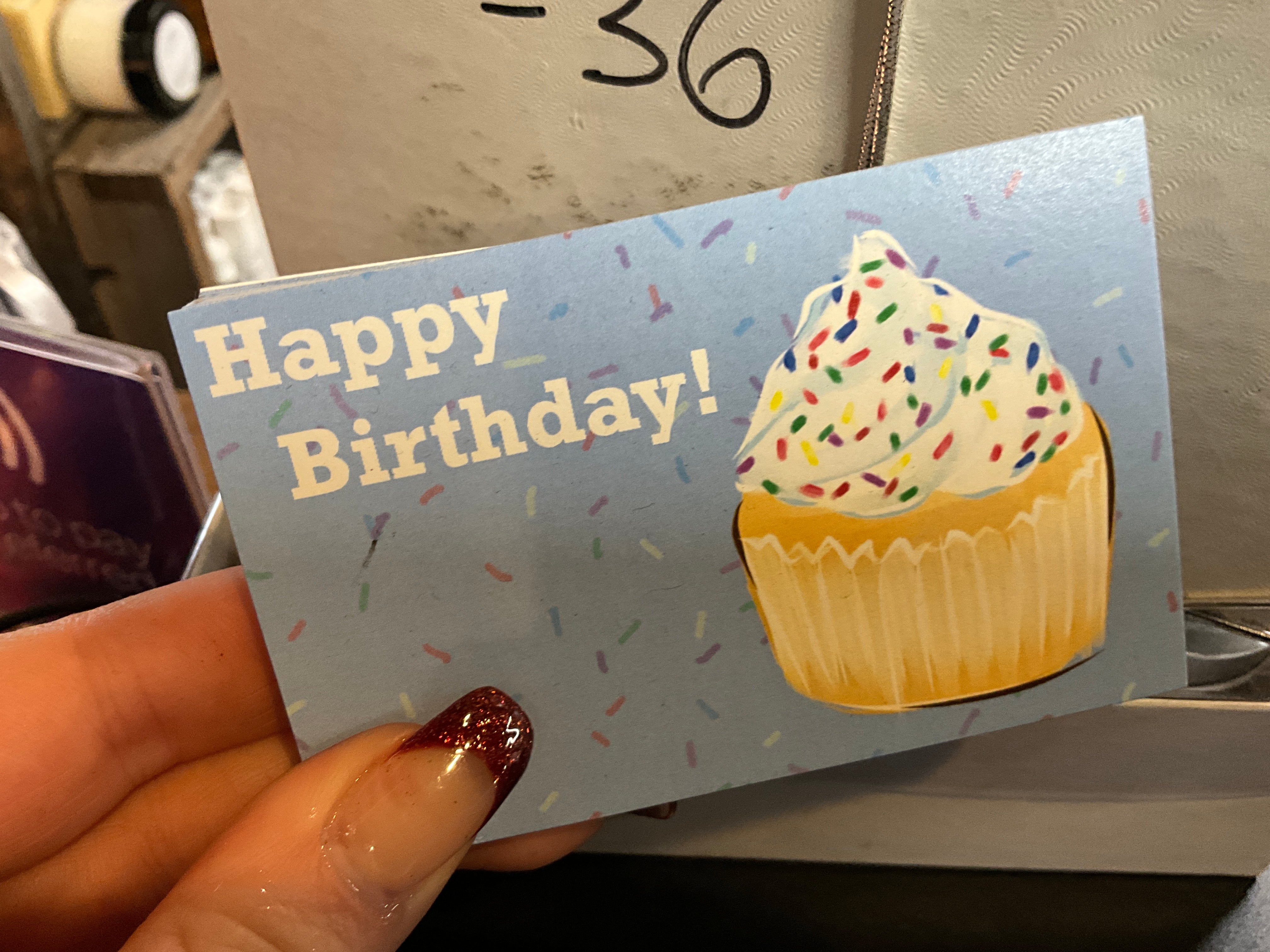 Happy Birthday - Arrangement Card