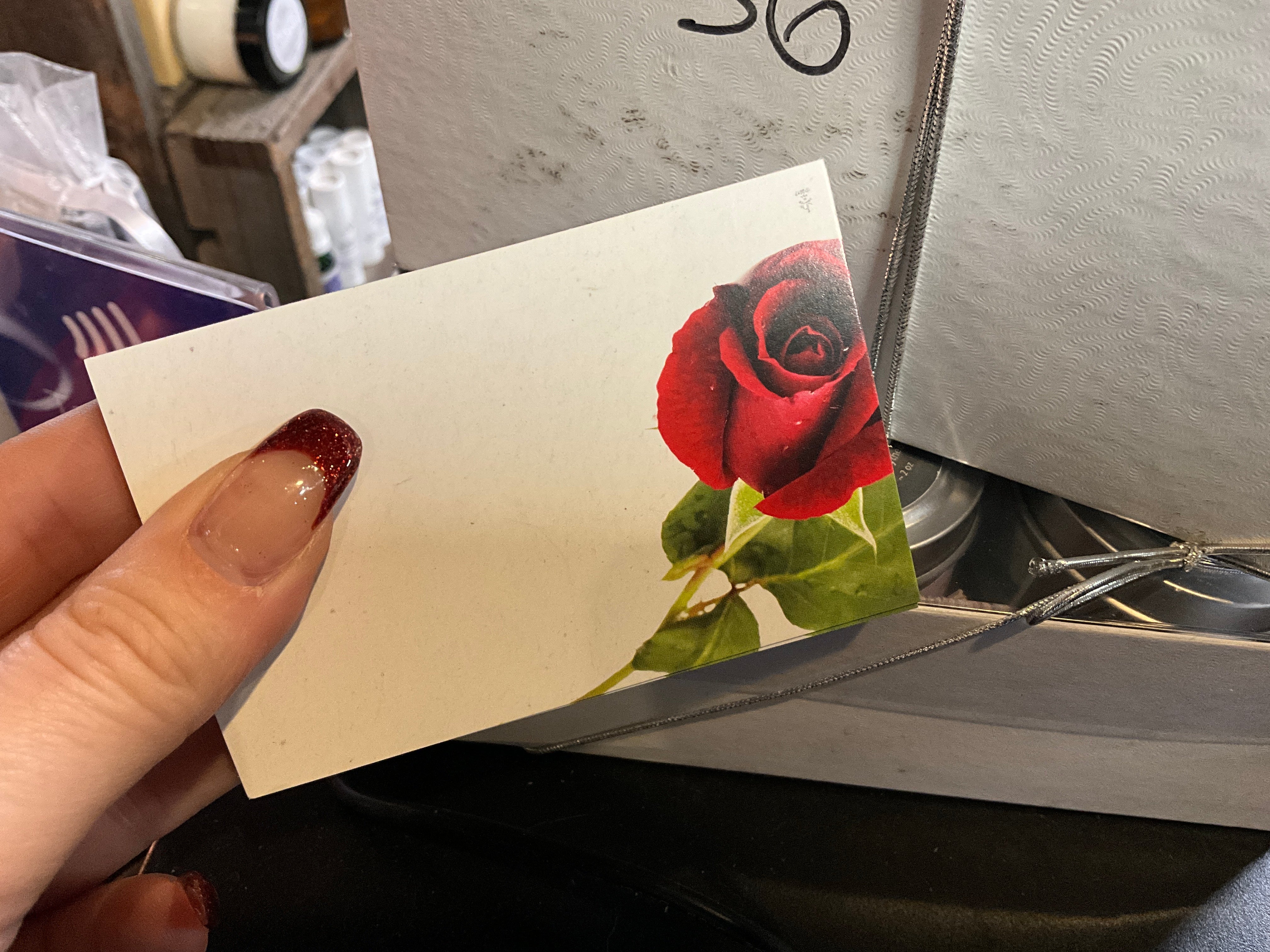 Classic Red Rose - Arrangement Card