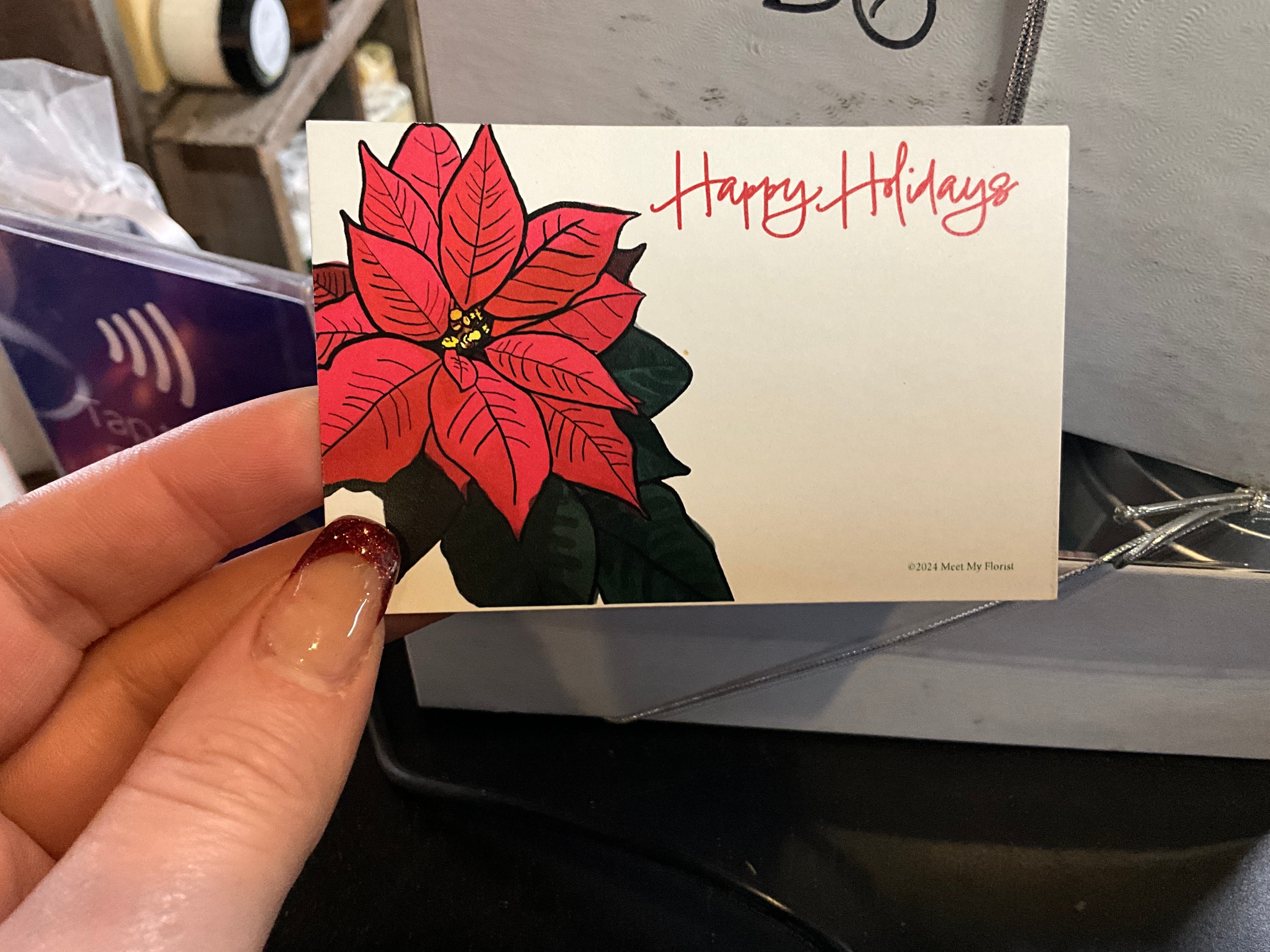 Happy Holidays - Arrangement Card