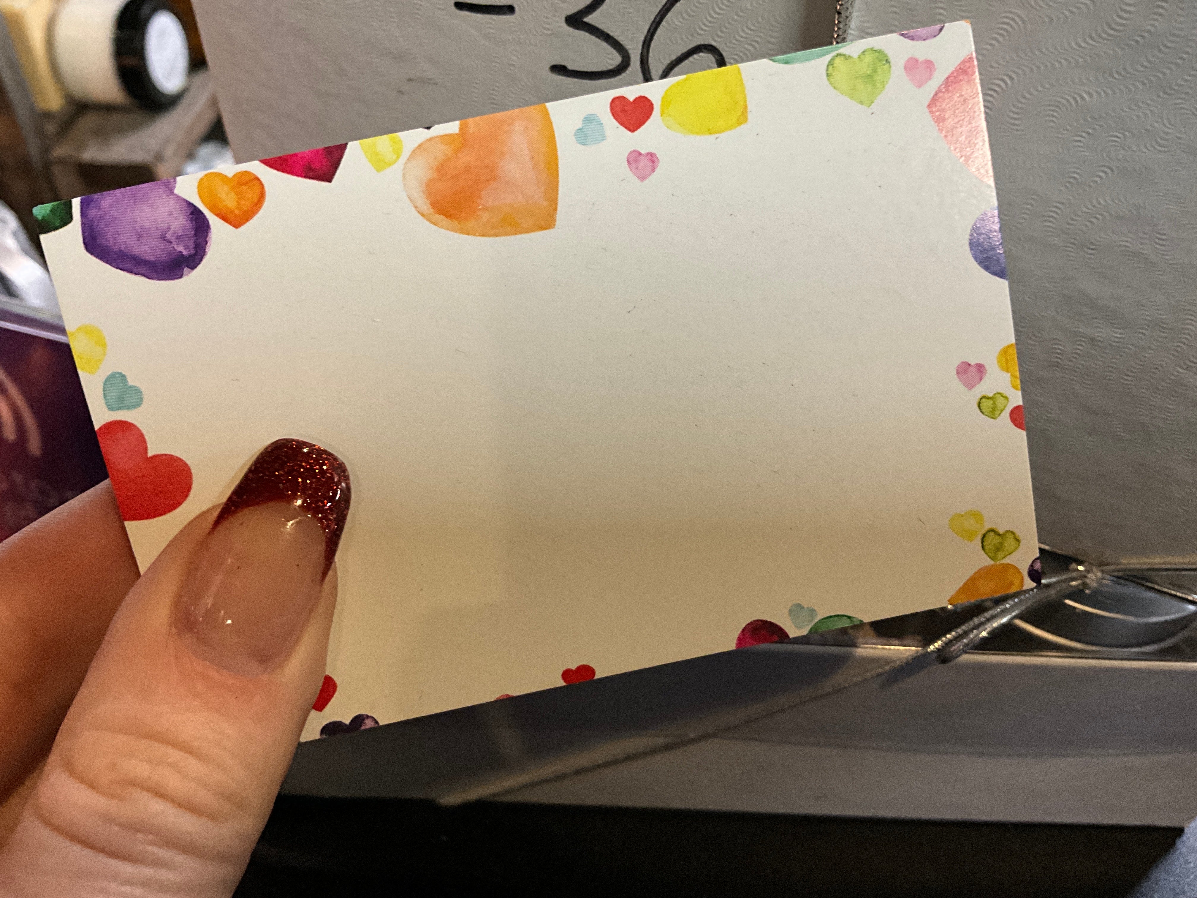 Rainbow Heart - Arrangement Card
