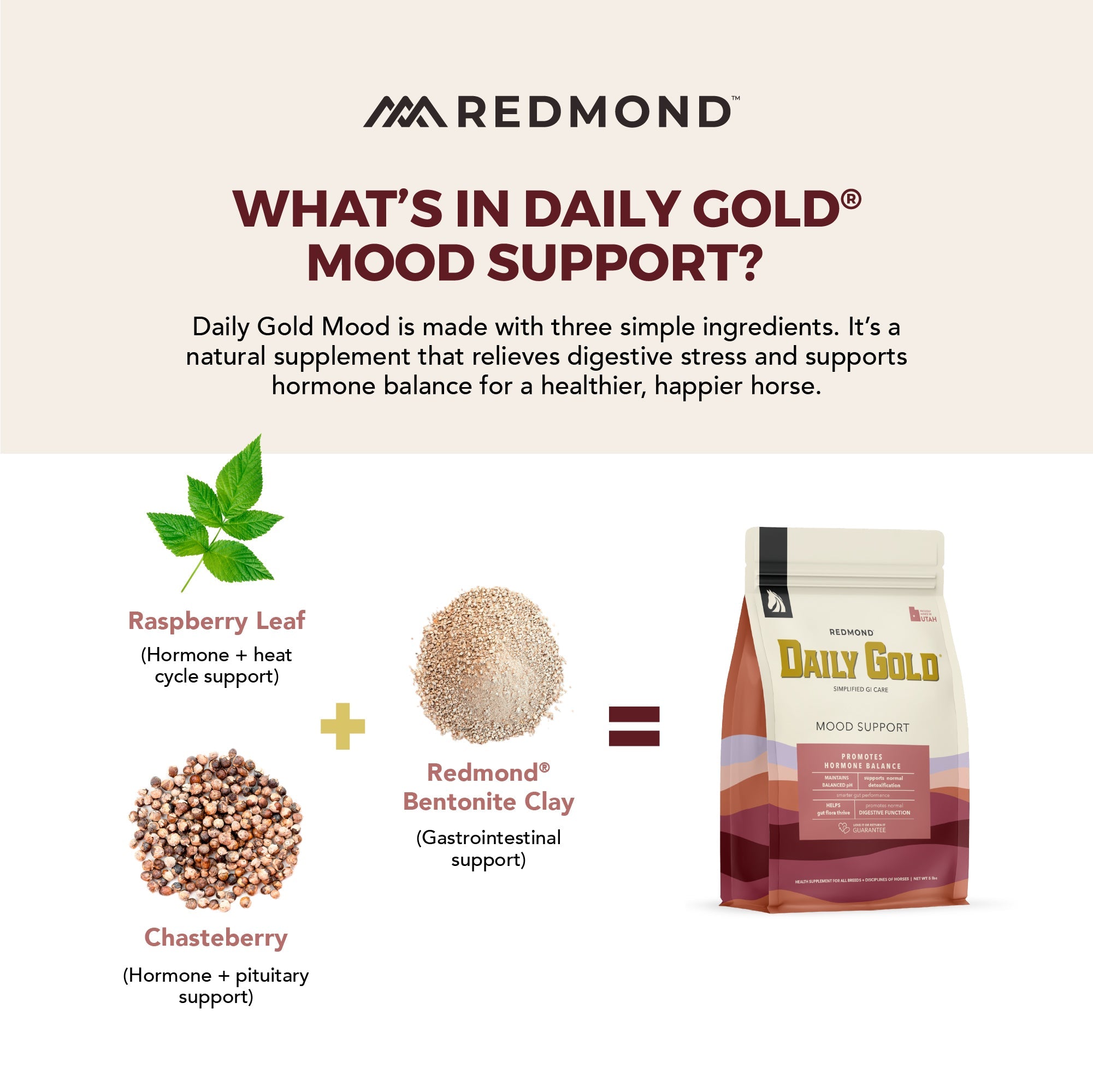 Daily Gold® Mood Support - Horse Gut Supplement