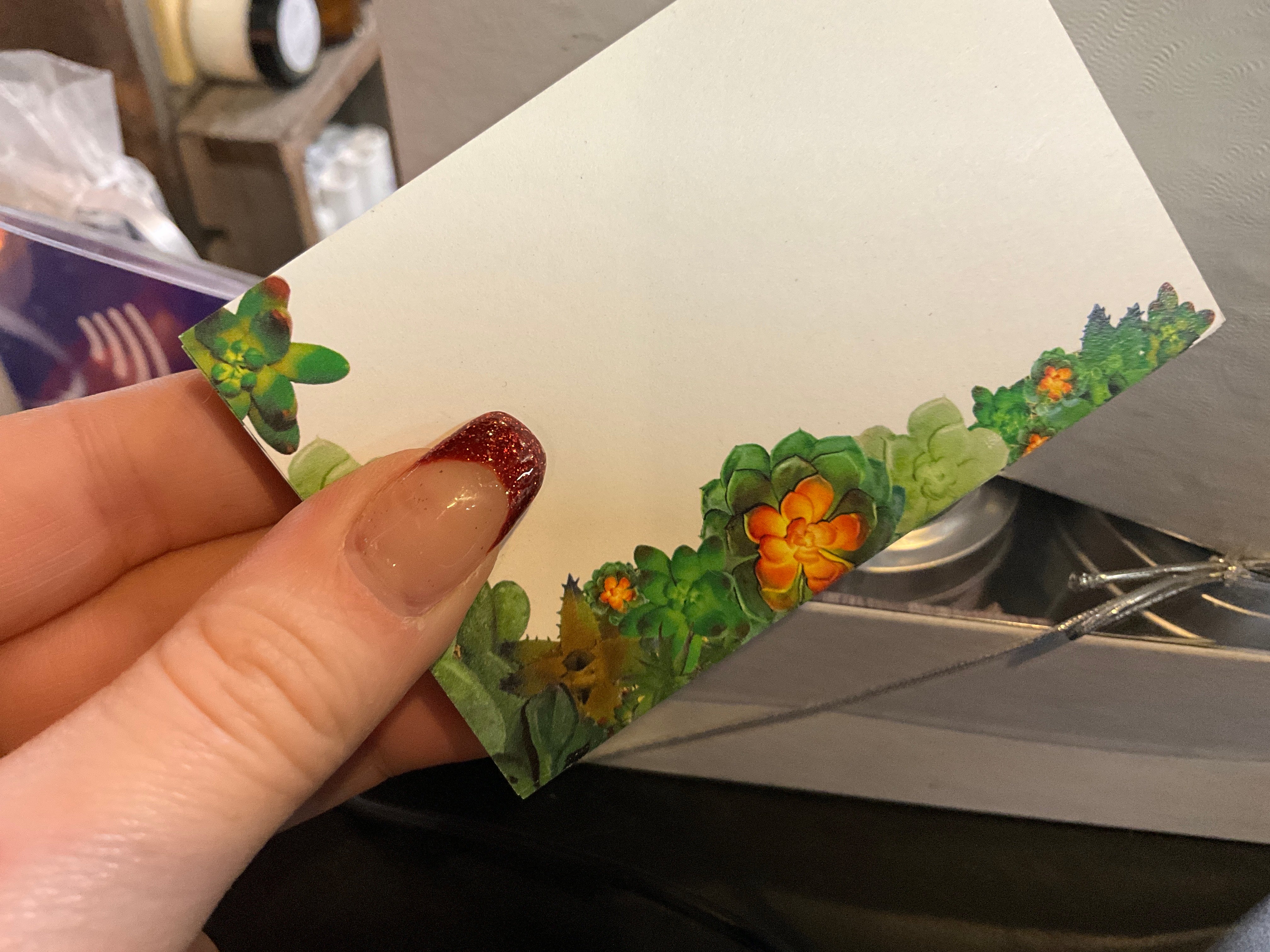 Succulents - Arrangement Card