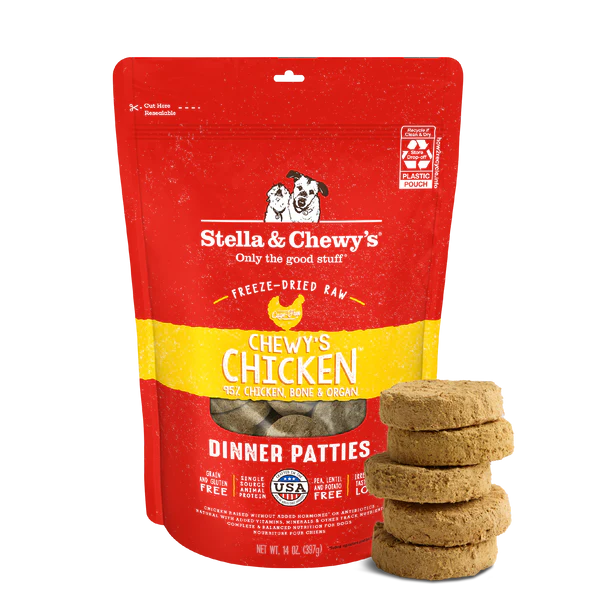 Stella & Chewy's Chicken Freeze-Dried Patties 15oz