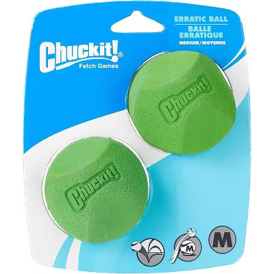 CHUCKIT ERATIC BALL 2PK