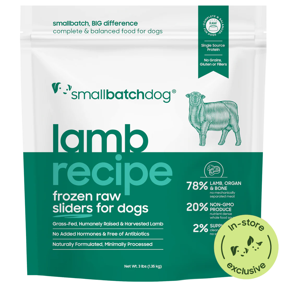 Smallbatch Frozen Raw Lamb Sliders 3lb