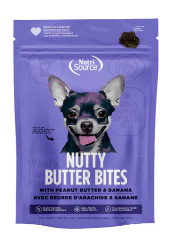 NUTRI SORUCE NUTTY BUTTER BITES TREAT 6OZ
