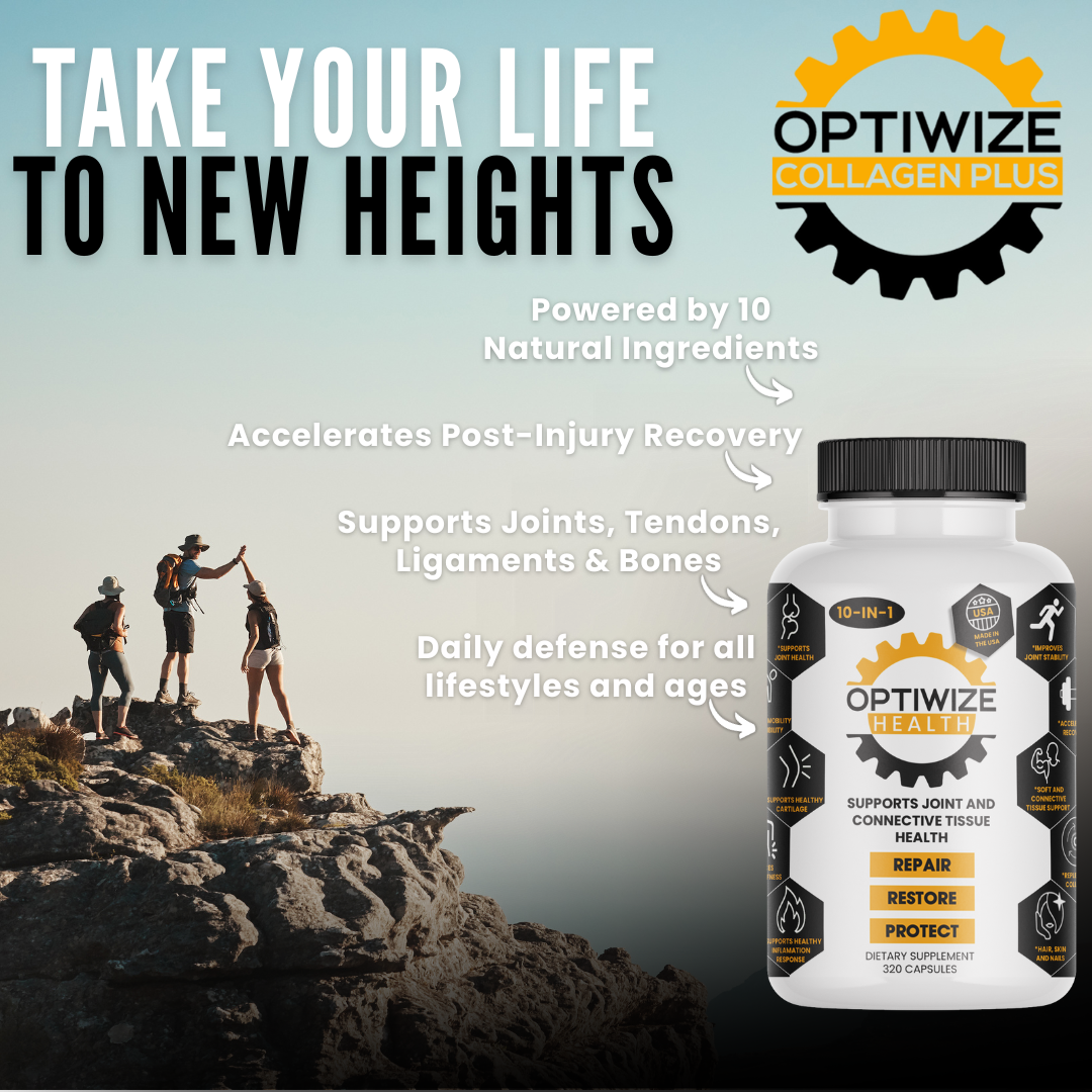 OptiWize Collagen +Plus Human Supplement for Joint Health