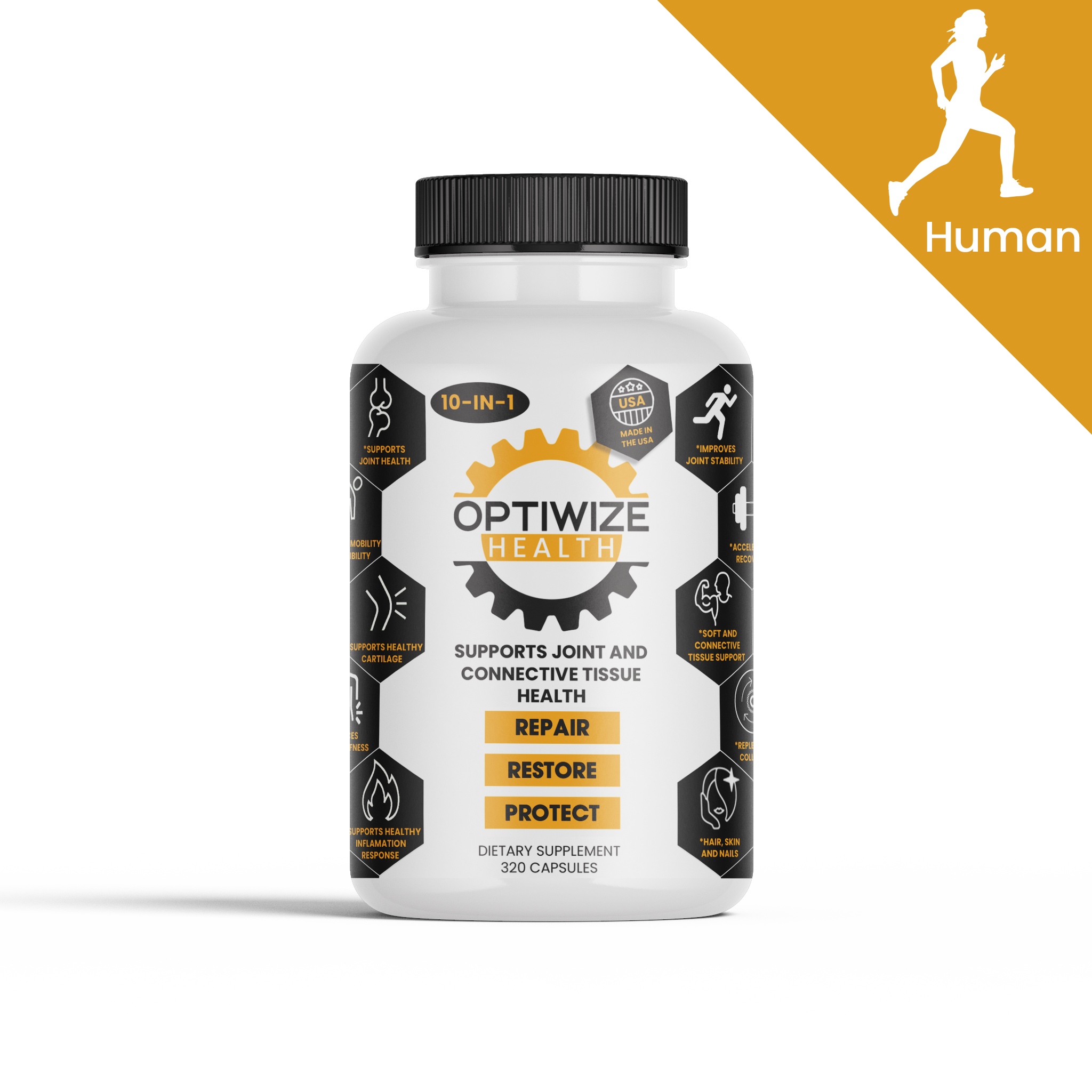 OptiWize Collagen +Plus Human Supplement for Joint Health