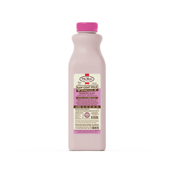 Primal Raw Goats Milk Cranberry Blast Recipe 1 qt