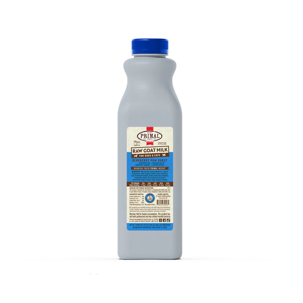 Primal Raw Goats Milk Blueberry Pom Burst Recipe 1 qt