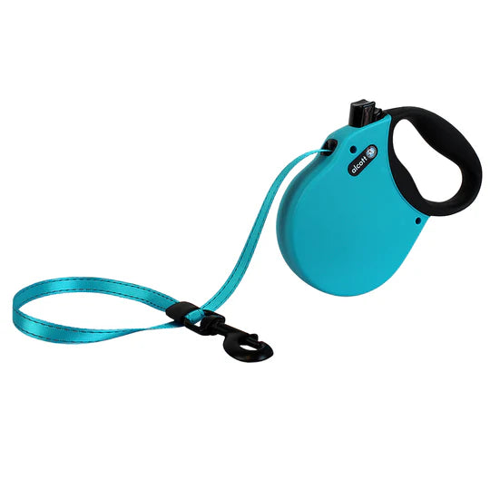 Alcott Adventures Retractable Reflective Leash Large Blue