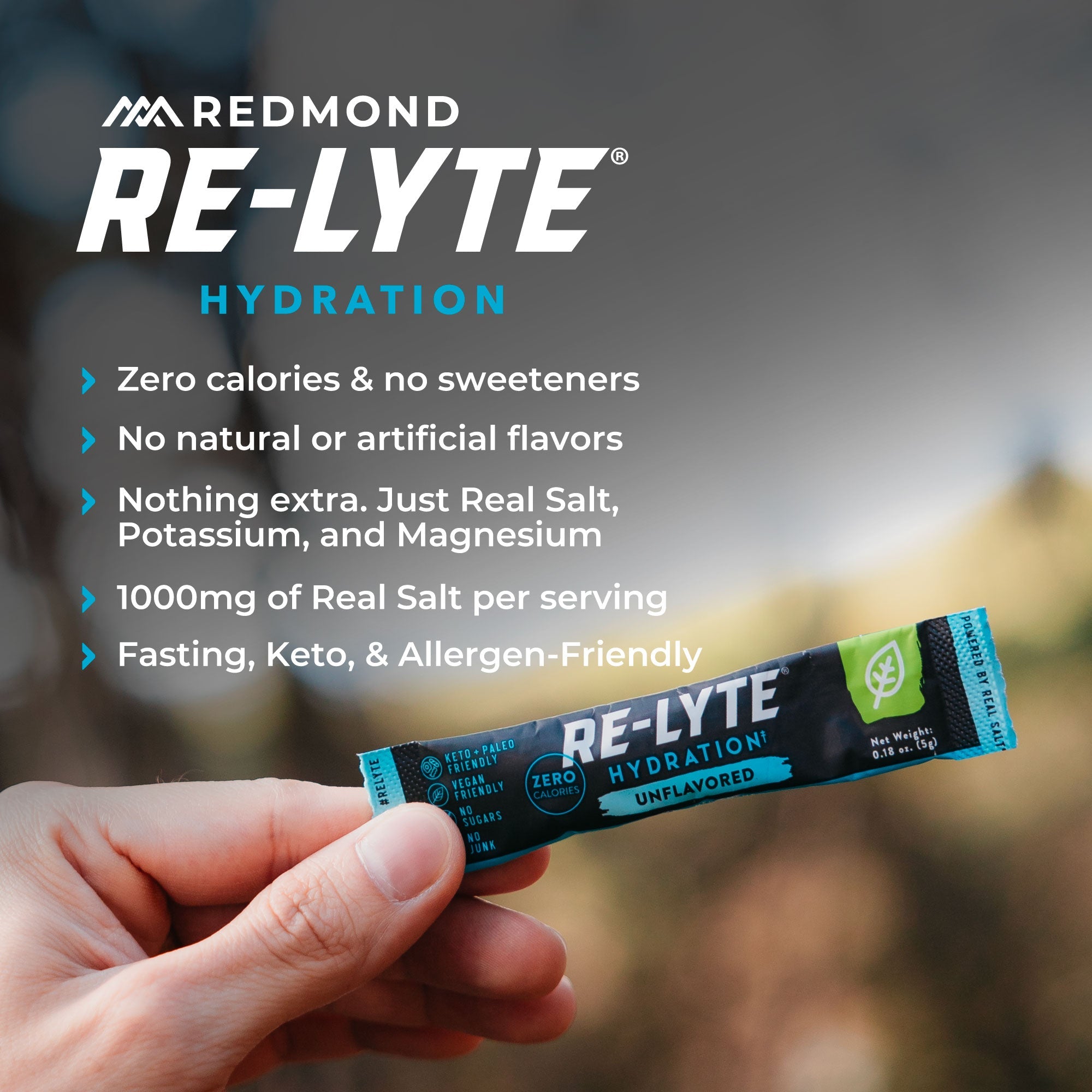 Re-Lyte Hydration Electrolyte Powder / Single Stick / Unflavored