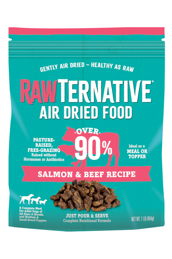 Rawternative Air Dried Dog Food Salmon and Beef 1lb