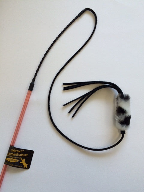 Vee Leather Bouncer Teaser Cat Toy