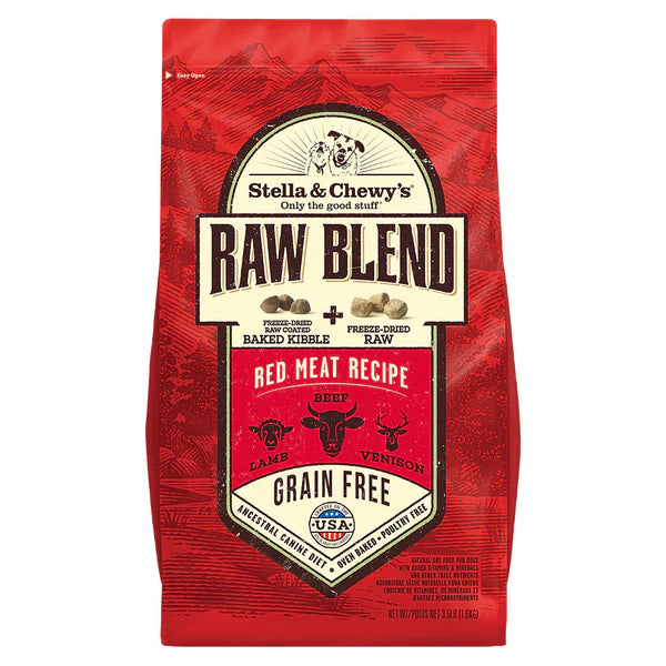 Stella & Chewy's Red Meat Raw Blend Kibble for Dogs 22lb