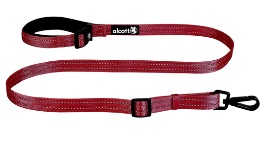Alcott Adventures Weekender Reflective Leash Red