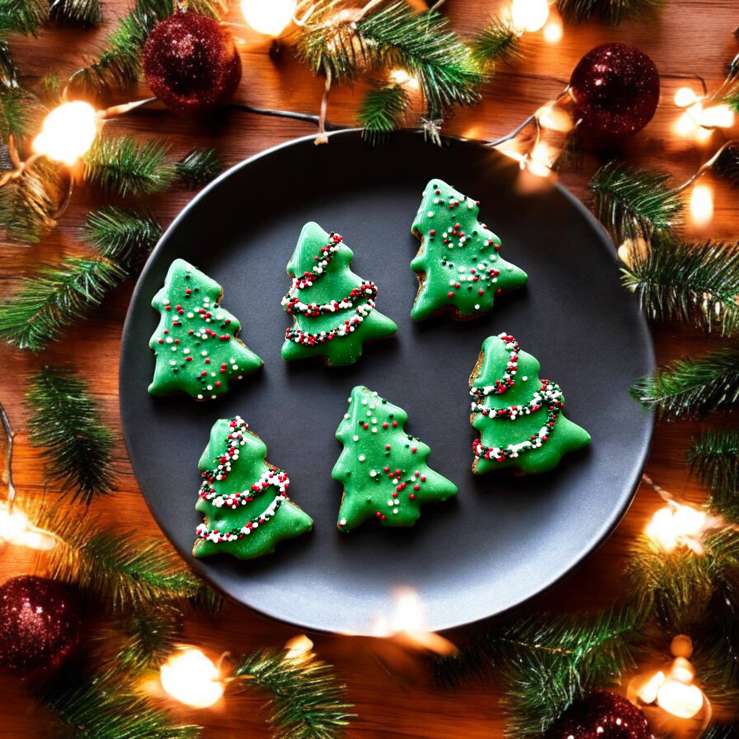 Mini Woofmas Tree dog treat