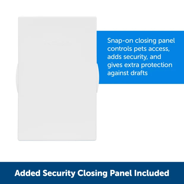 PetSafe Plastic Pet Door with White Frame Medium