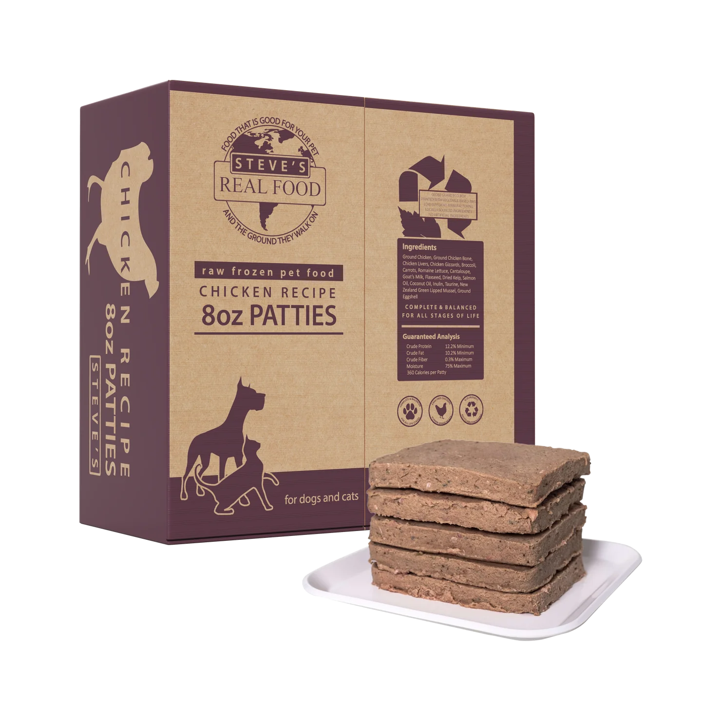 Steve’s Real Food frozen raw chicken dog food 13.5 lb