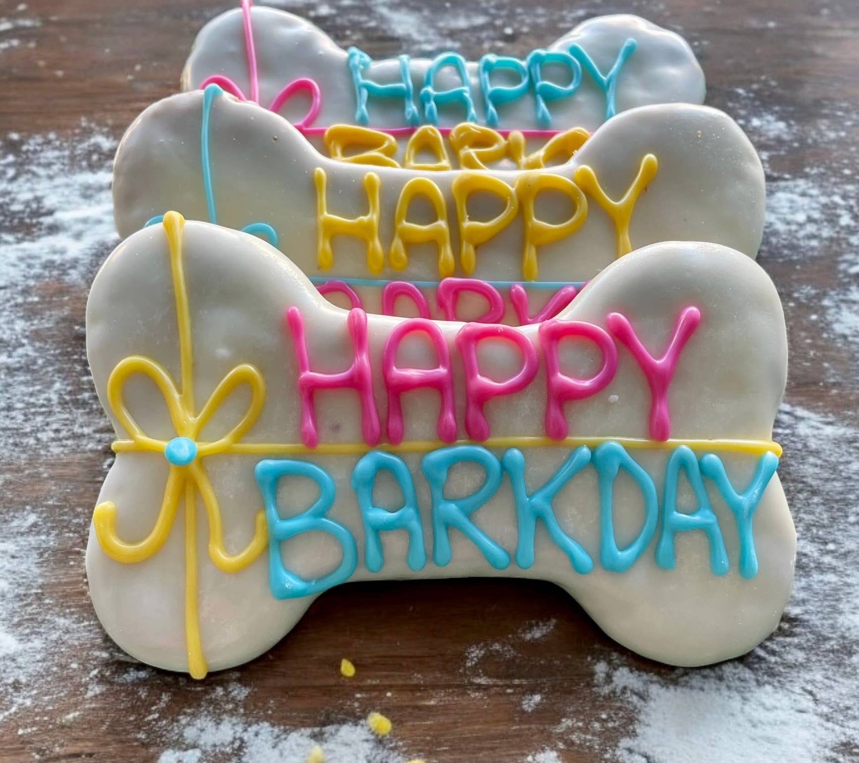 6 inch Birthday Gift Bone Dog Treats