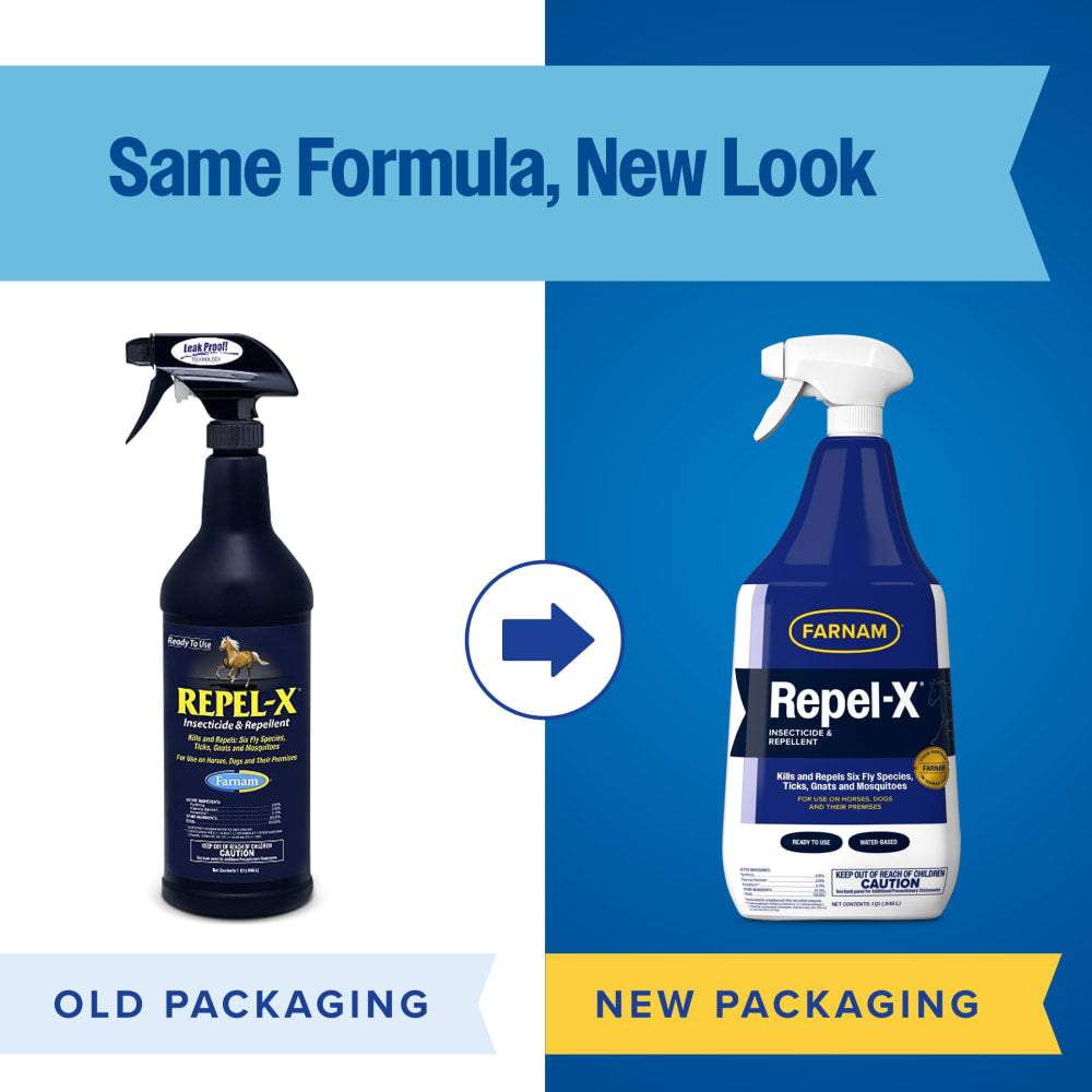 Farnam Repel-X Water Based Fly Spray for Horses 32oz