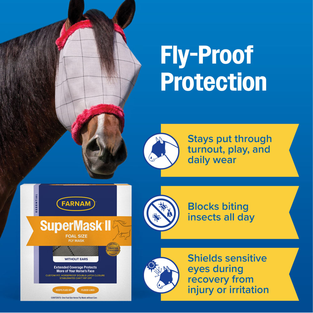 Farnam SuperMask II Foal Fly Mask Without Ears