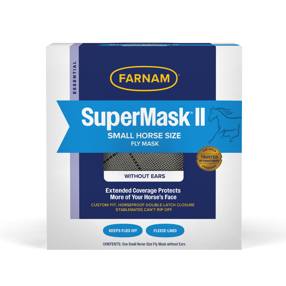 Farnam SuperMask II Small Horse Fly Mask without Ears Assorted Colors