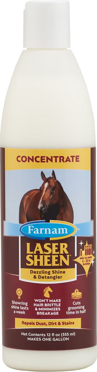 Farnam Laser Sheen Dazzling Shine & Detangler Concentrate 12oz