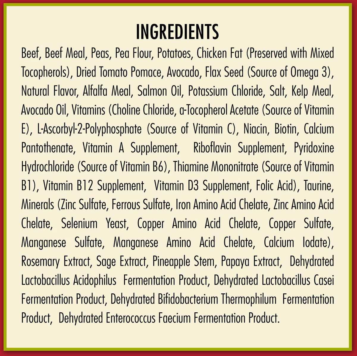 AvoDerm Beef & Vegetables Recipe Grain-Free Dry Dog Food 24lb