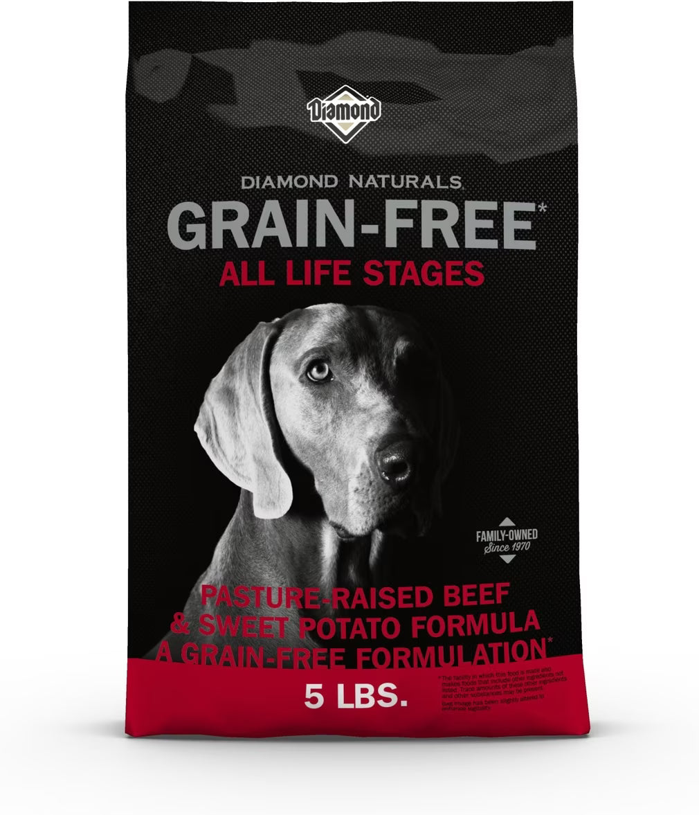 Diamond Naturals Grain-Free Beef & Sweet Potato Formula Dry Dog Food 5lb