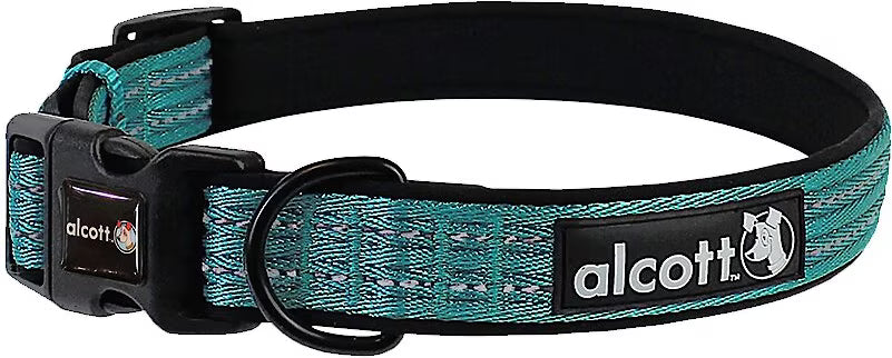 Alcott Adventures Reflective Dog Collar Blue Large