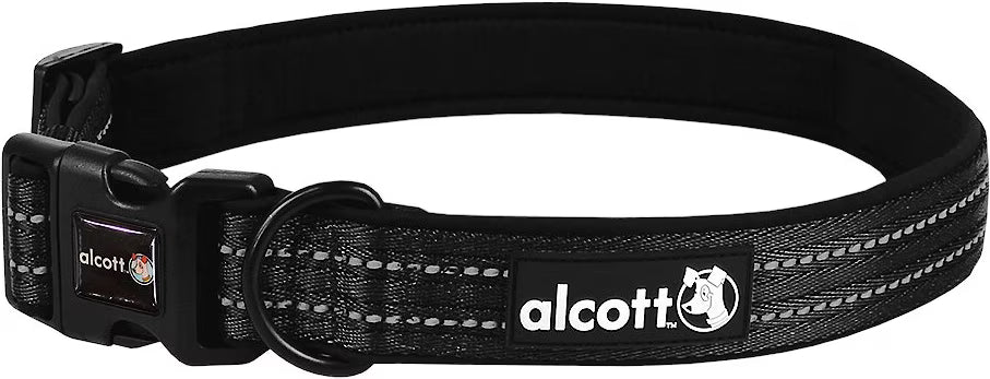 Alcott Adventures Reflective Dog Collar Black XL