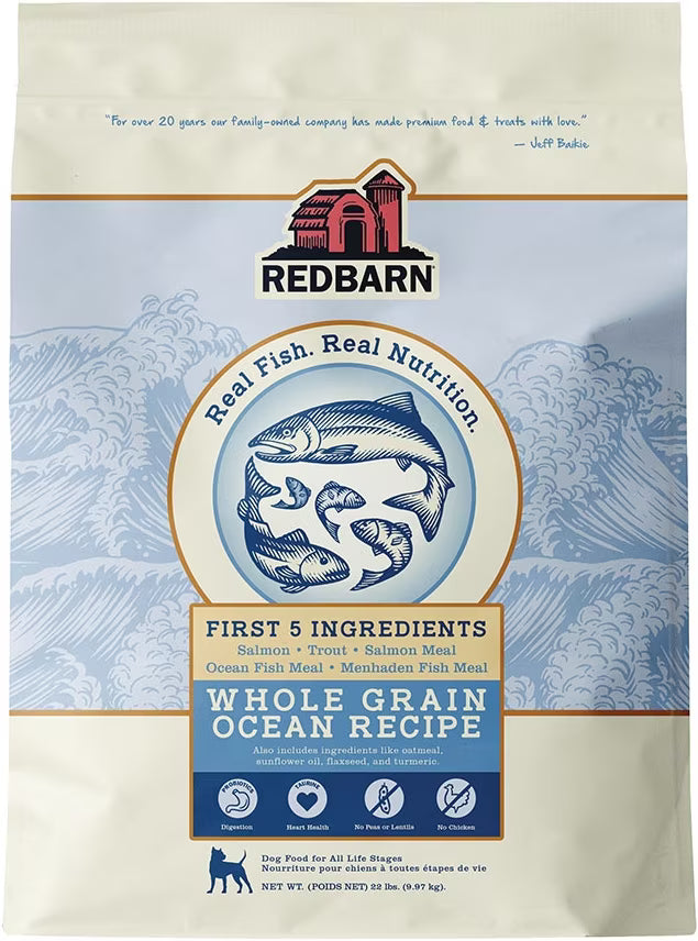 Redbarn Whole Grain Ocean Recipe Dry Dog Food 22lb