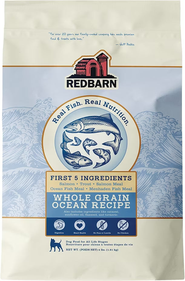 Redbarn Whole Grain Ocean Recipe Dry Dog Food 4lb