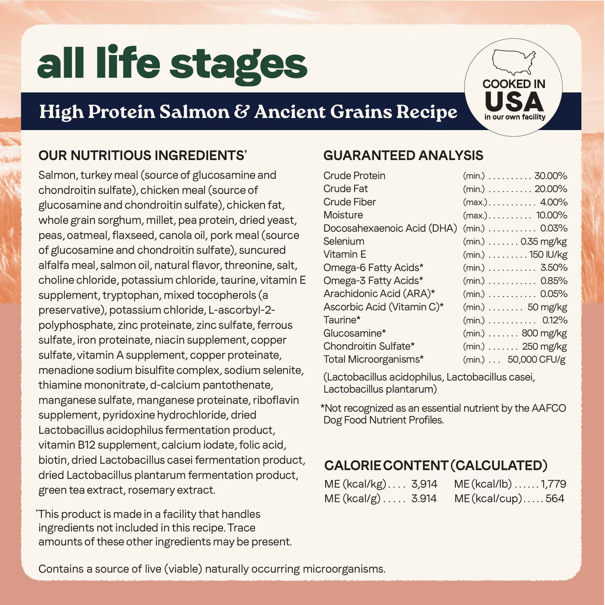 CANIDAE All Life Stages Salmon Recipe High Protein with Ancient Grains Dry Dog Food 5 lbs