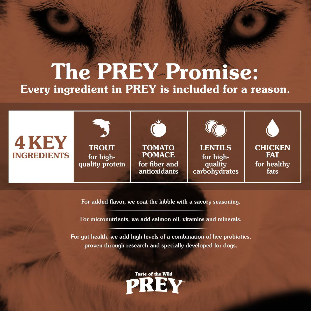 Taste of the Wild PREY Trout Recipe Dry Dog Food 25lb