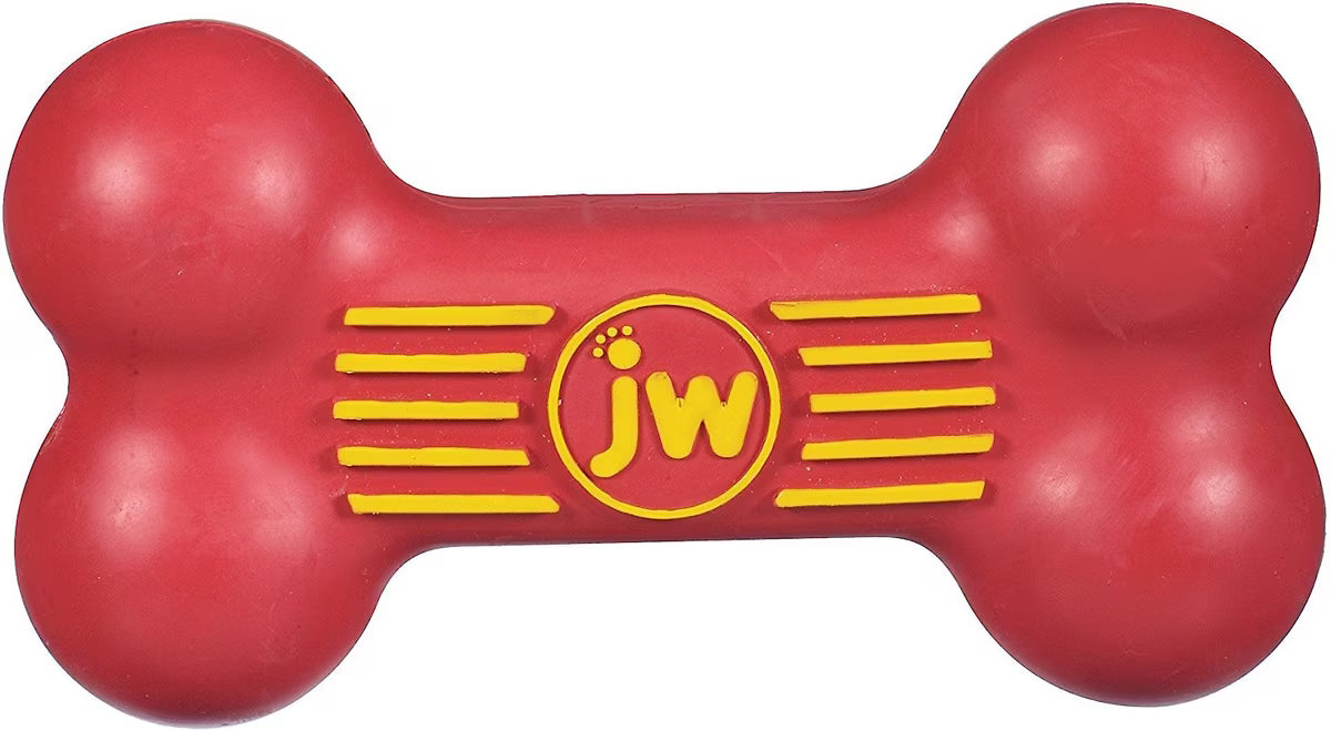 JW Pet iSqueak Bone Dog Toy Assorted Colors Large