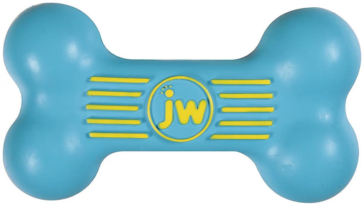 JW Pet iSqueak Bone Dog Toy Assorted Colors Large