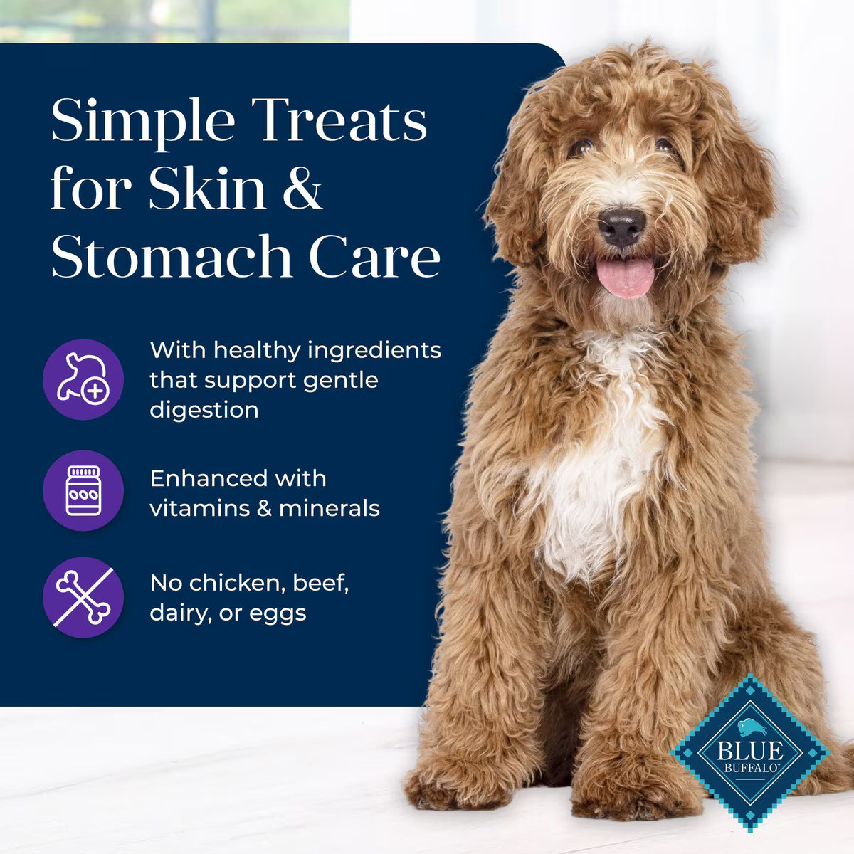 Blue Buffalo Basics Skin & Stomach Care Turkey & Potato Recipe Dog Biscuits 6oz