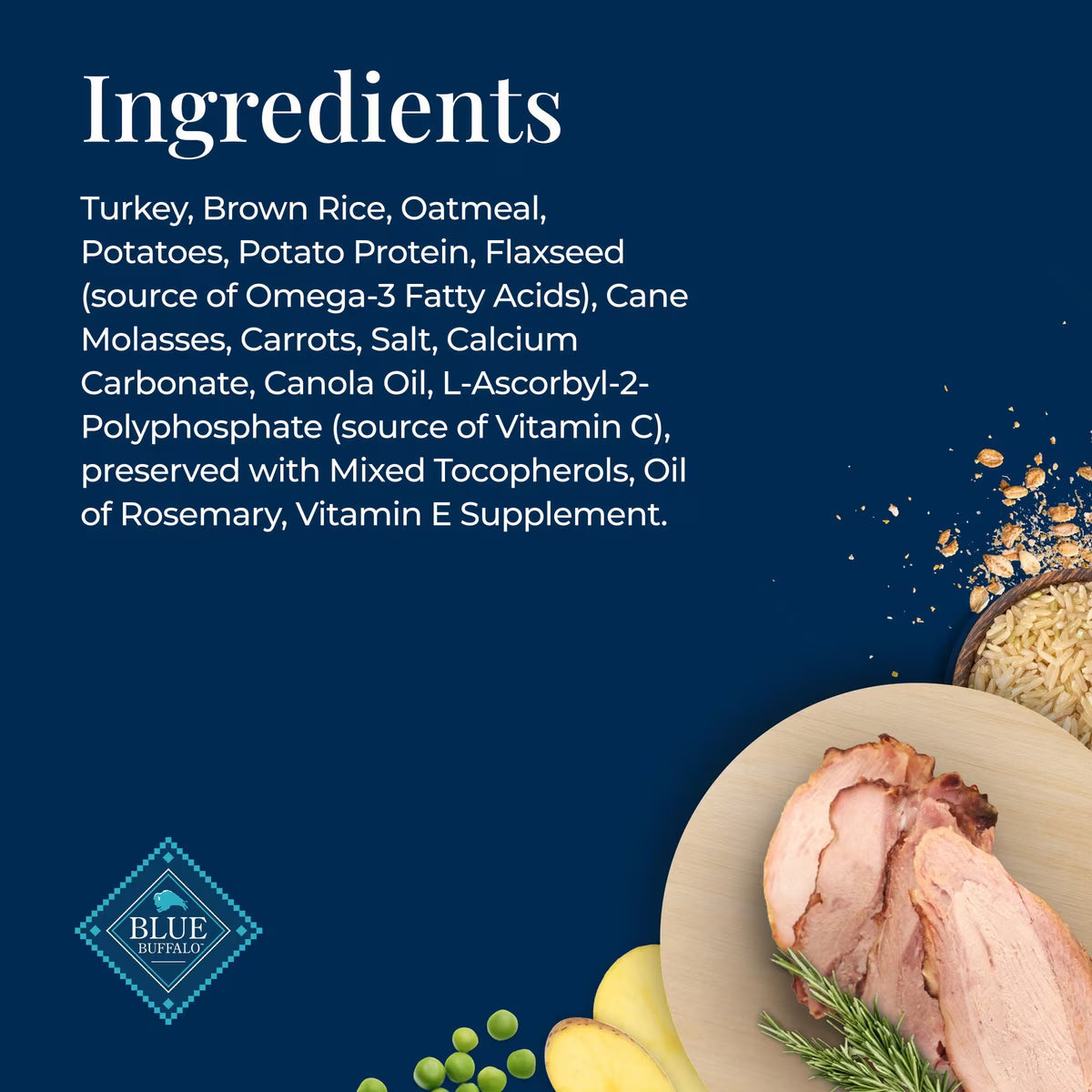 Blue Buffalo Basics Skin & Stomach Care Turkey & Potato Recipe Dog Biscuits 6oz