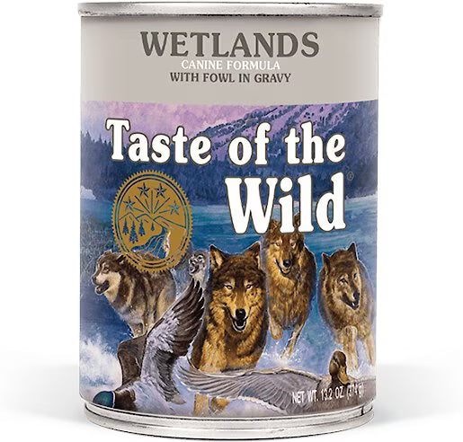Taste of the Wild Wetlands Grain-Free Fowl in Gravy Canned Dog Food 13.2 OZ