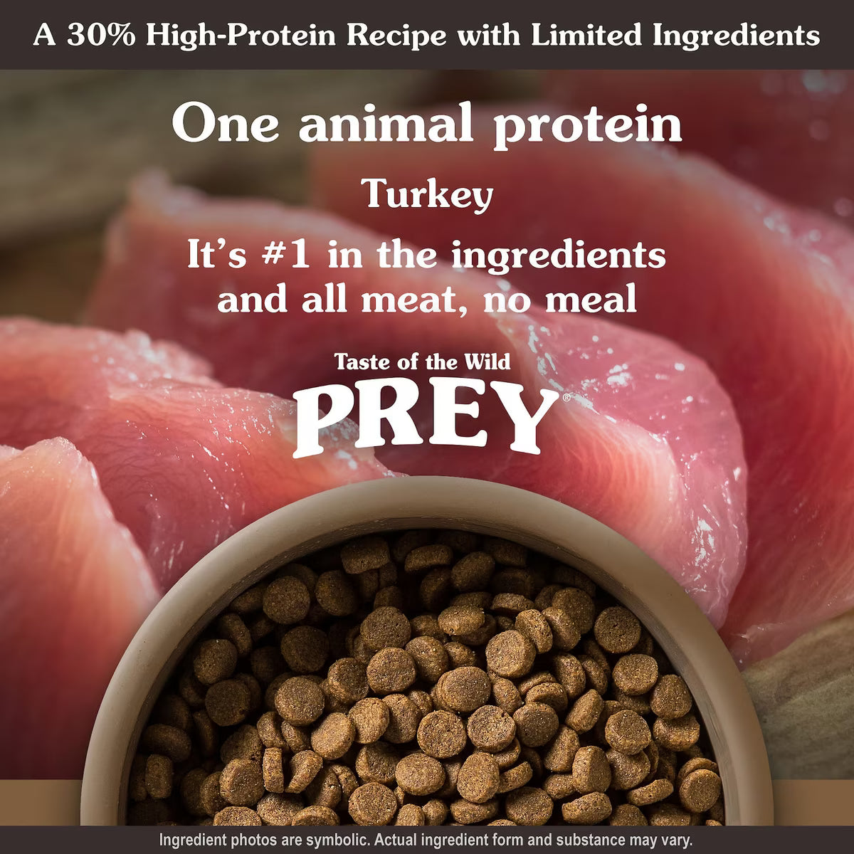 Taste of the Wild Prey Turkey All Life Stages Recipe Dry Dog Food 8lb