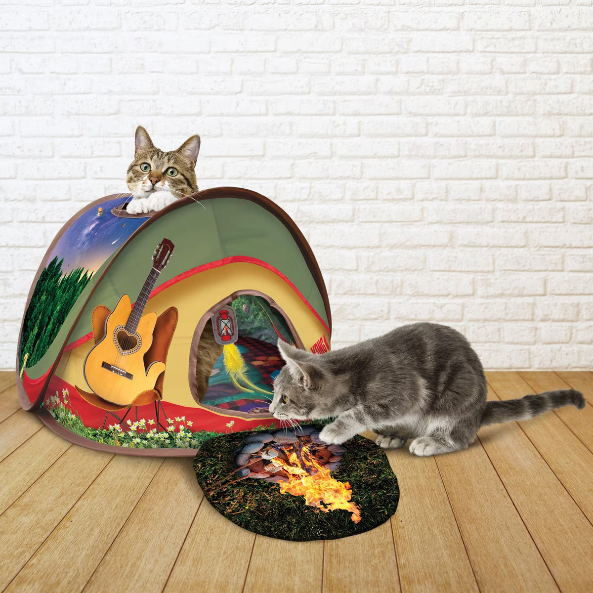 Kong Cat Toy Play Spaces Glamping Tent with Catnip