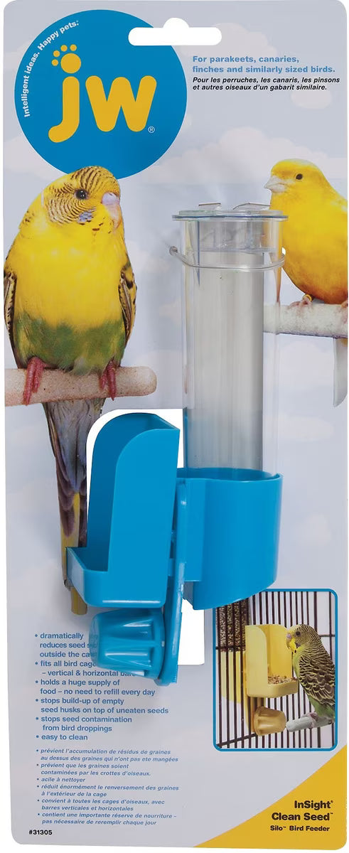 JW Pet Clean Seed Silo Bird Feeder