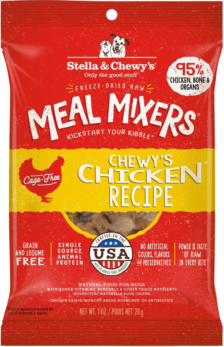 Stella & Chewy's Chicken Mixers Freeze-Dried Raw Dog Food Topper 1oz