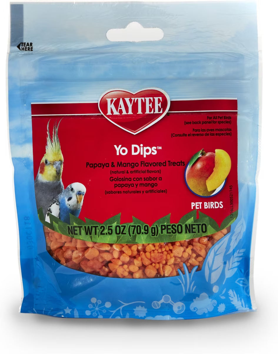 Kaytee Fiesta Mango Flavored Yogurt Dipped Papaya Bird Treats 2.5oz