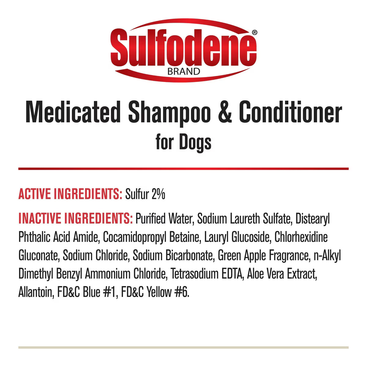 Sulfodene Medicated Shampoo & Conditioner for Dogs 12oz